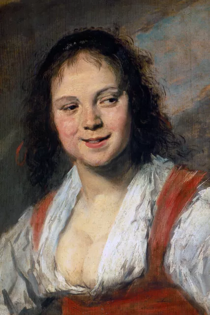 Frans Hals - Gypsy Girl (1628) - Classic Painting Photo Poster Print Art Gift