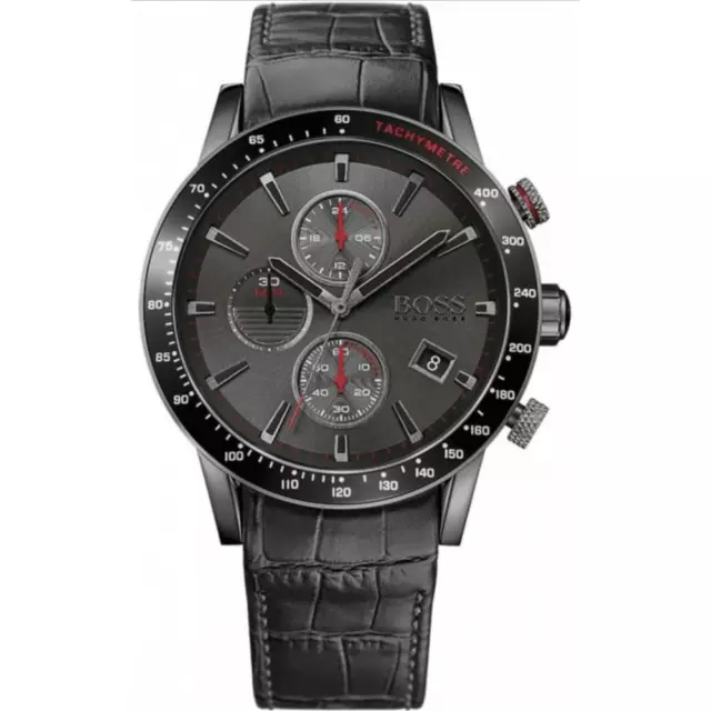 Orologio Chrono Hugo Boss Da Uomo Rafale Hb1513445 Quadrante Nero -...