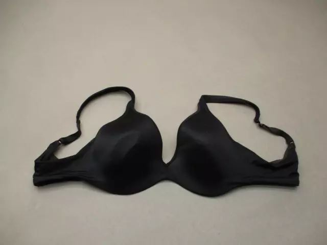 36 C Barely There Womens  Black Lined Underwire Back Closure Demi Bra 8J