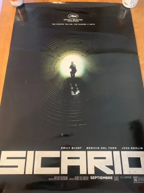 Sicario Double Sided Original Movie Poster 2015 Brolin Del Toro 27" x 40" -P3