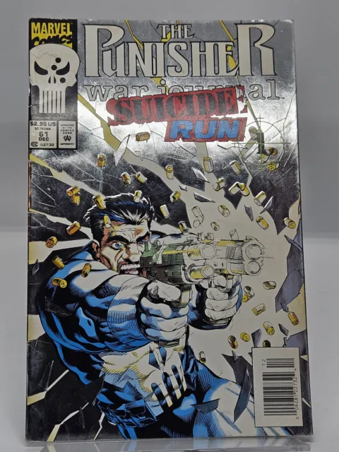 The Punisher War Journal #61 FN Newsstand Metalic Cover Marvel 1993