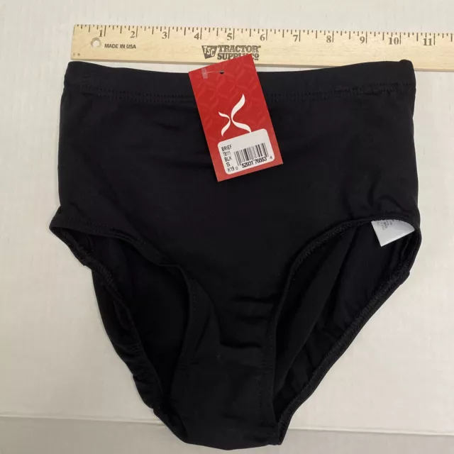 NEW Capezio Briefs Black Adult Size Small TB111C Dance Trunks