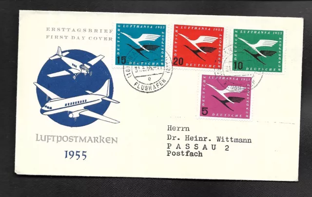 BRD Lufthansa Fdc Nr.205-208