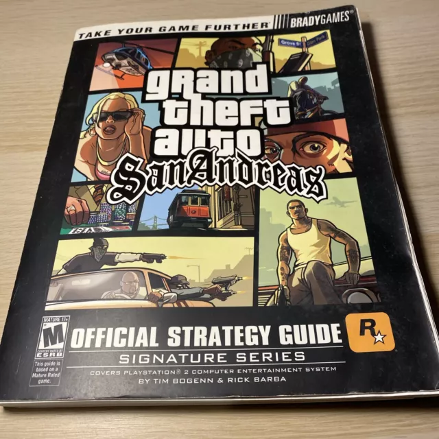 Grand Theft Auto San Andreas guida strategica ufficiale serie libro firma