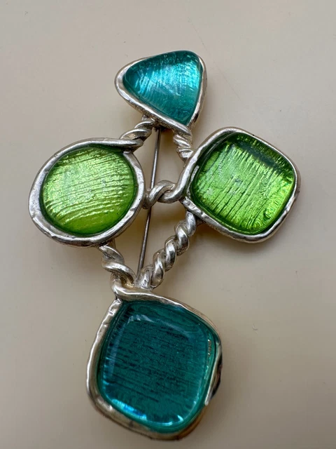 Broche Vintage Escargot Signée Dolce Vita - Argenté - Occasion En Bon état