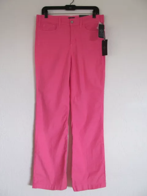 NYDJ Not Your Daughter's Jeans Trousers-Pink-Linen Blend Size 8/10-NWT $114