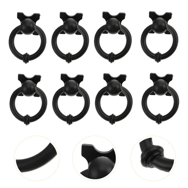 10 Pcs Drop Pulls Dresser Drawer Knobs Cabinet Handle Rings
