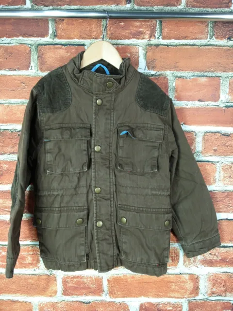 Boys Coat Age 6-7 Years Mini Boden Brown Cotton Lined Warm School Jacket 122Cm