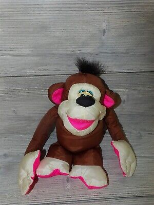 12” Vintage 1994 Fisher Price Puffalumps Brown CHATTERING MONKEY HTF Color (19)