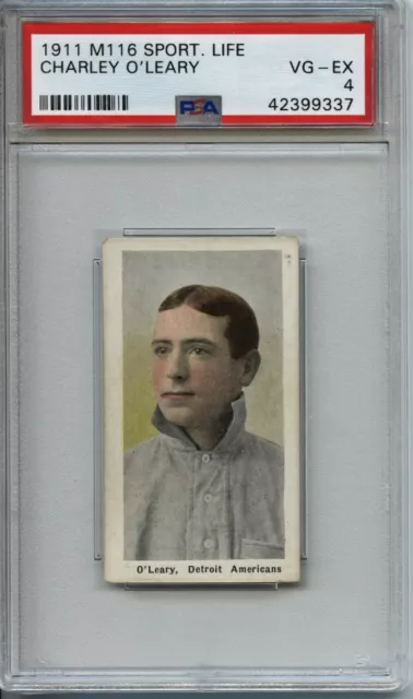 Charley O'Leary 1911 Sporting Life M116 - PSA 4