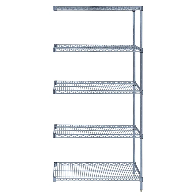 Quantum Wire 5 Shelf Add-On Kit GRAY 63in Height 63 in Width 21 in Depth 24 in