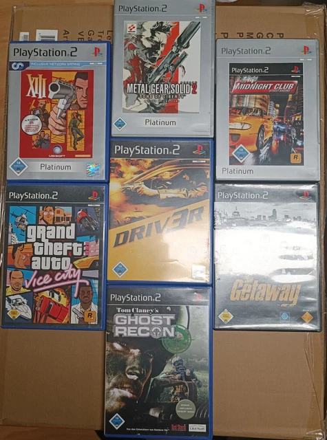 Playstation 2 PS2 Spiel Grand Theft Auto Driv3r XIII Midnight Club Ghost Recon