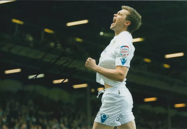 Jonathan Jonny HOWSON SIGNED Leeds United Autograph 12x8 Photo AFTAL COA Goal