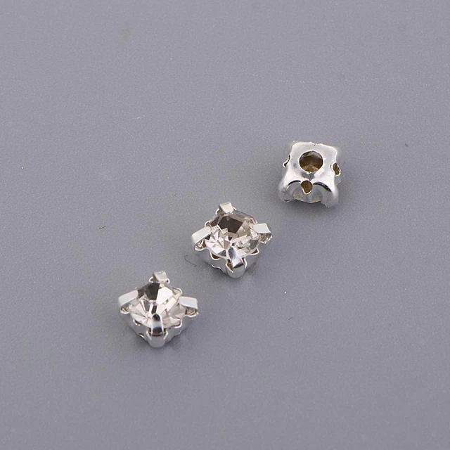 2x 100x Flatback Strasssteine Glas 6 Mm  Aufnähsteine Strasssteine 3