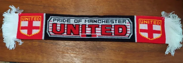 5x Manchester United Crested Mini Scarf Car HangUp Rubber Suction Pads Football
