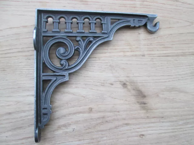 10" Cast Iron Ornate Vintage Fancy Shelf Support Book Toilet Cistern Bracket