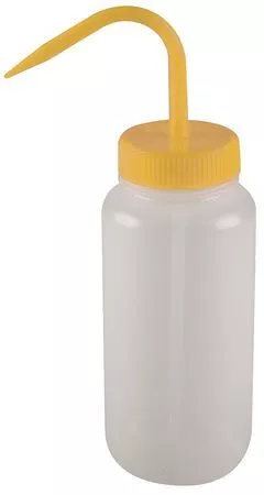 Lab Safety Supply 6Fau4 Wash Bottle,Standard Spout,8 Oz.,Yellow