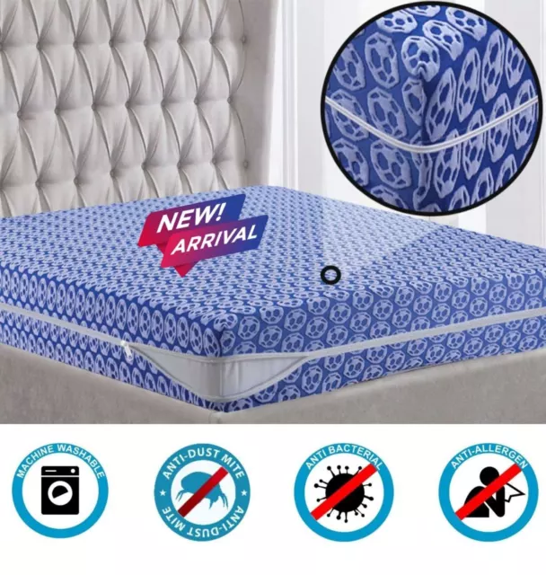 Anti Bug Bed Mattress Zipped Cover Full Encasement Mattress Protector King Size