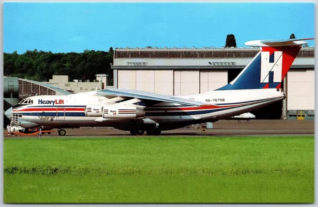 Airplane Ilyushin 76TD RA-76758 (cn 0073474203) Heavylift Cargo Airline Postcard