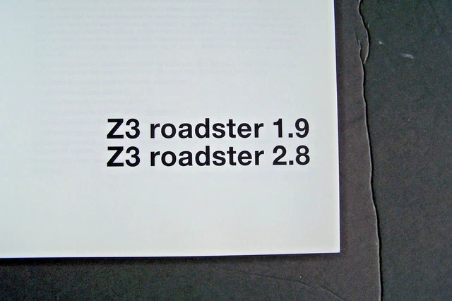 1998 bmw z3 roadster coupe Owners Manual E36 parts 3 Series new original 1.9 2.8 1998 bmw z3 roadster coupe Owners Manual E36 parts 3 Series new original 1.9 2.8