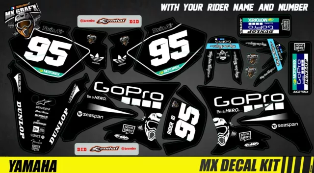 Kit Déco Moto pour / Mx Decal Kit for Yamaha DT50 - GoPro Black