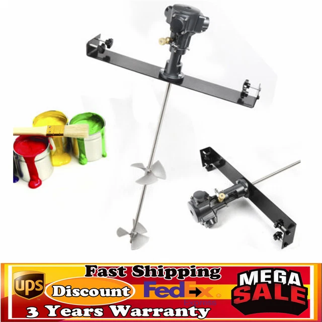 50 GALLON 1/2HP Paint Mixing Air Mixer Stainless Steel Bucket Paint