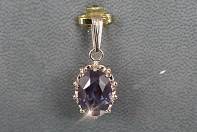 3Ct Oval Cut Alexandrite Diamond Beautiful Pendant 14K Rose Gold Over Free Chain