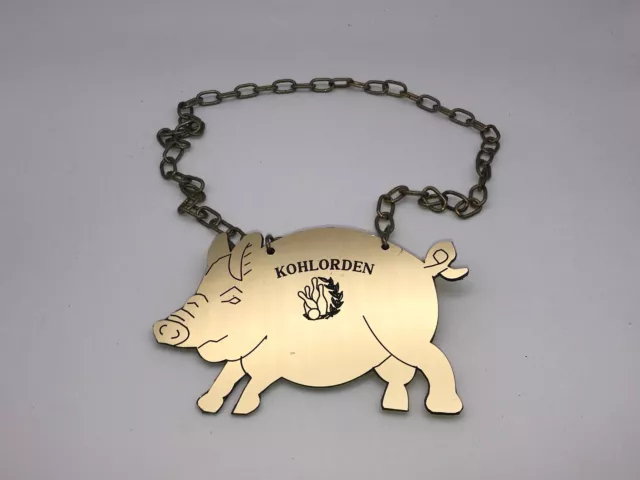 Kohlorden Kohlkönig Kohlkette Kohlschwein Plakette Orden Medaille