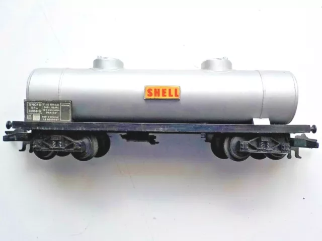 Wagon Jouef Marchandises SNCF Type TP Citerne Marquage Shell Long gris Réf 651