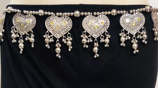 Banjara Ethnic Indian Fashion Belly dance Jewelry Gypsy Heart Belt for Women