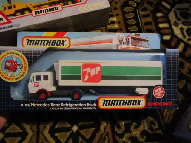 Matchbox Superkings K-124 Mercedes 7.UP SEVENUP OVP Top Retro