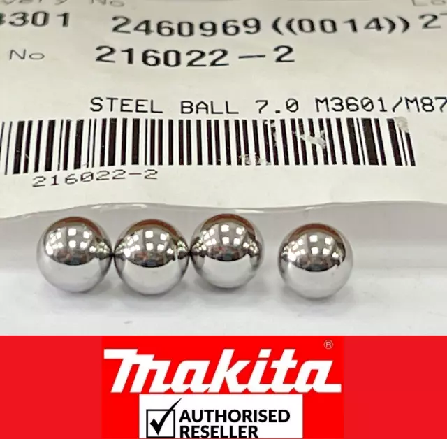 4Pcs Genuine Makita 7mm Steel Balls To Repair SDS Chuck Any Make-Rotary Drills