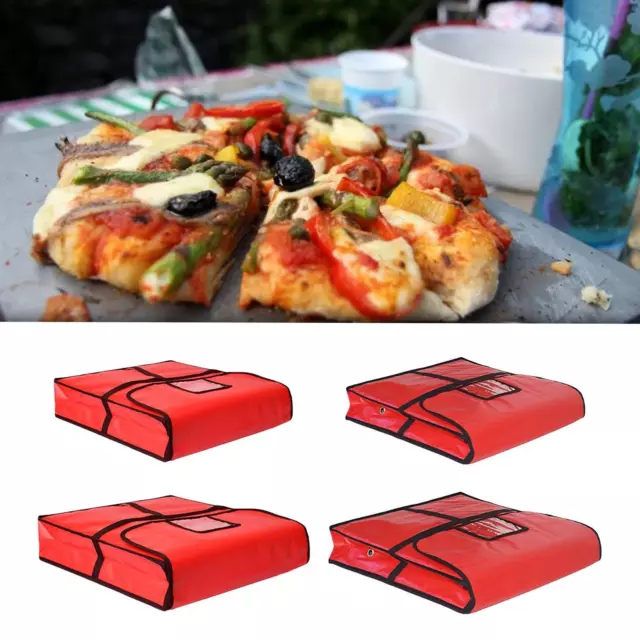 Thermal bag for pizza delivery Pizza box Professional pizza warmer Red with