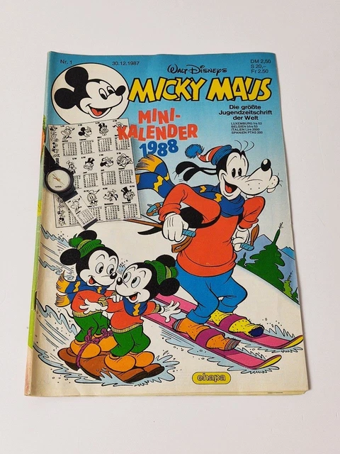 Micky Maus Kalender 1988 | Comicheft < GUT >