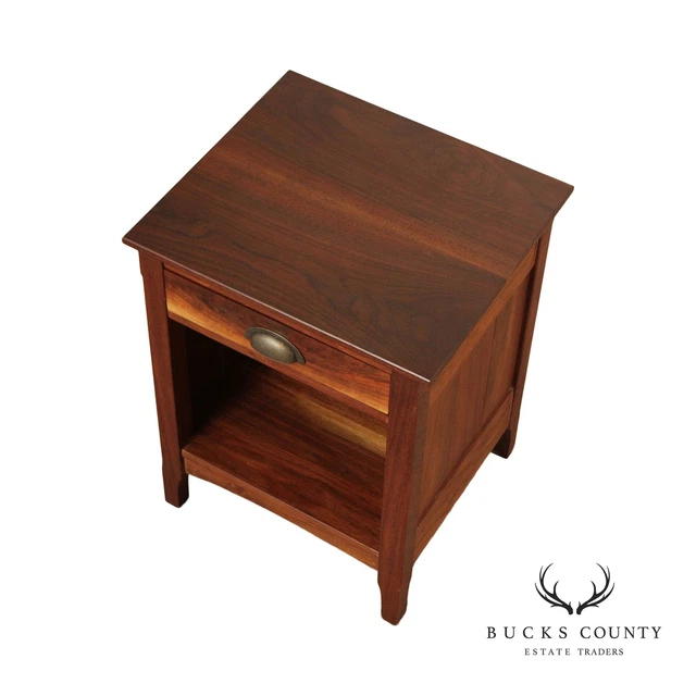 S. Arthur Giddings Handcrafted Solid Walnut Nightstand