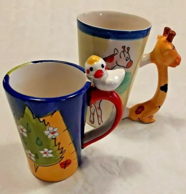 LOTTO STOCK 2 tazze mug colazione ceramica da collezione bambini bimbo  bimba EUR 9,99 - PicClick IT