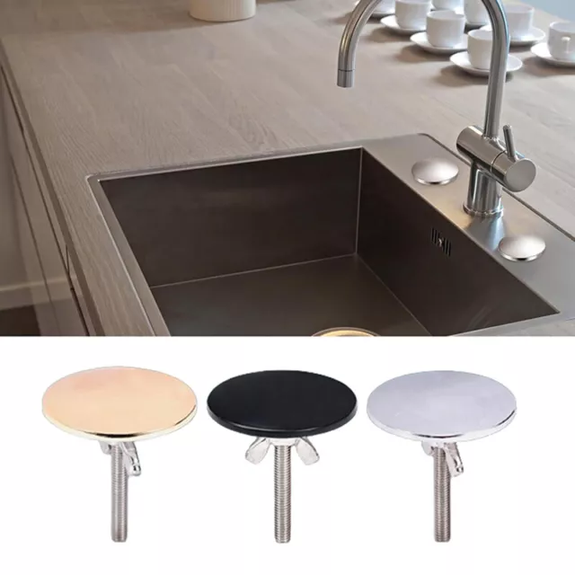 1Pcs Kitchen Sink Hole Cover Faucet Tap Plate Stopper Blanking Metal Plug