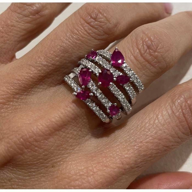 Anello best sale rubino damiani