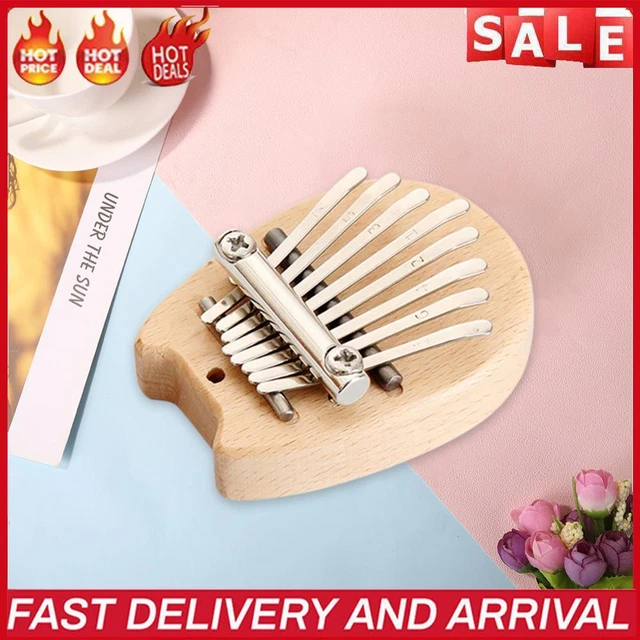 Mini Kalimba Daumenklavier Acryl 8-Ton süßes Fingerklavier Geschenk (Chinchilla)