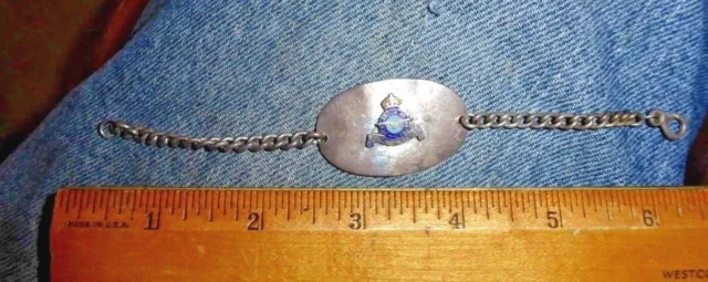 Vintage Silver Sterling Bracelet Royal Canadian Air Force Canada Wwii Years 3