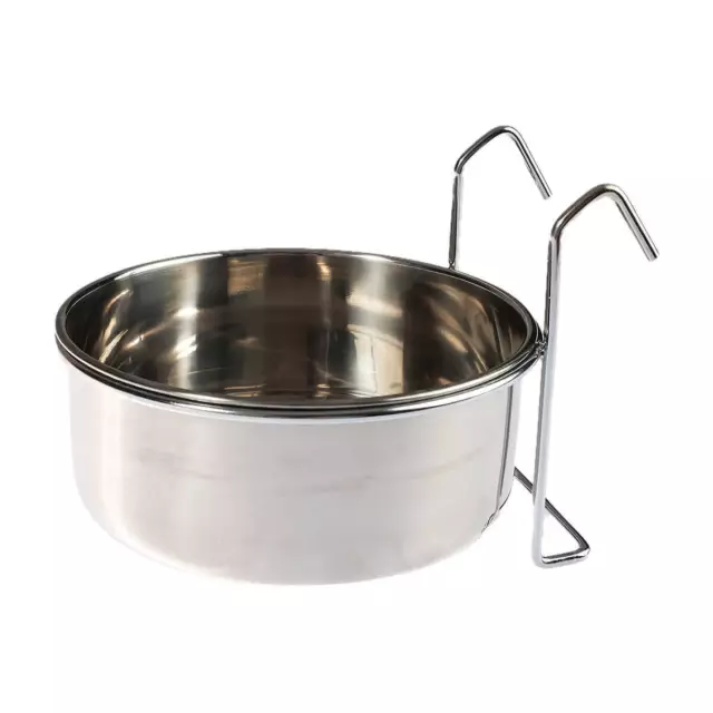 Parrot Essentials Stainless Steel Parrot Feeding Bowl for Bird Cages - 3 Sizes