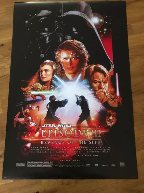 Movie Poster Star Wars Revenge of the Sith 420mm x 594mm size A2