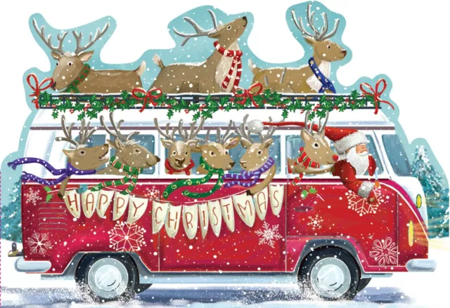 Weihnachts-Camper"" Weihnachtskarten SCOPE Exklusive Packung mit 10 Weihnachtskarten Set