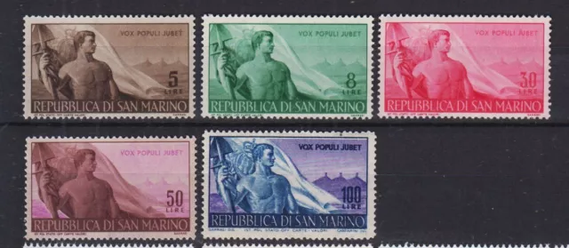 San Marino 1948 Lavoro 5 V. G.i Mnh**