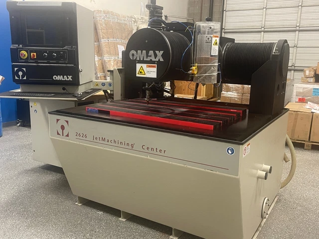 2014 Omax 2626 CNC Waterjet Cutting System 2x2 Table Size 30HP 60k PSI