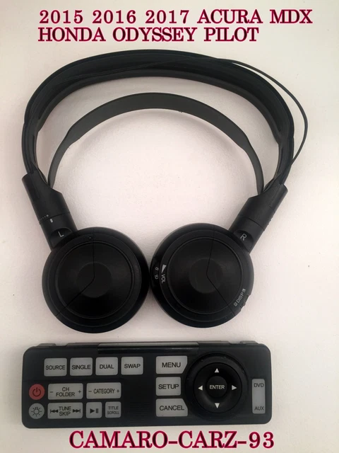 2015 -2017 AUCURA HONDA MDX Pilot Odyssey Wireless Headphone 1HP 1 REMOTE