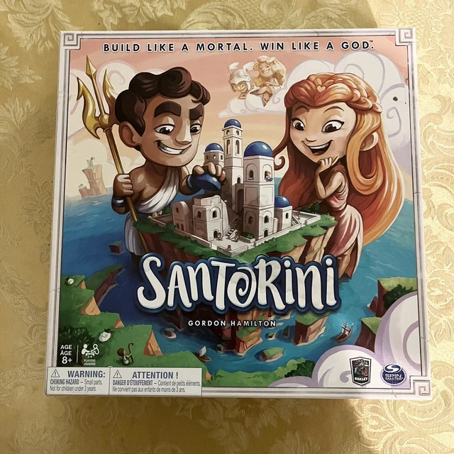 SANTORINI BOARD GAME Greek Gods Strategy Tower Build Gordon Hamilton
