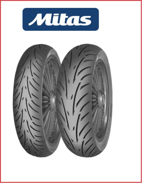 Coppia Pneumatici Mitas 120/70-12 51L 130/70-12 56L PER SCOOTER MALAGUTI F12 50