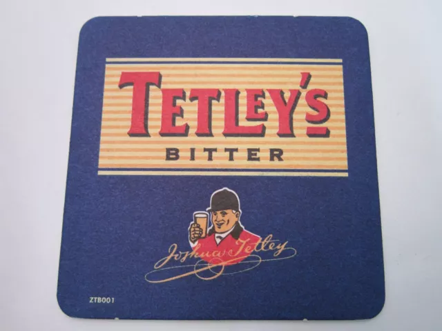 Bieruntersetzer Bar Pub Matte: TETLEY bitter ~ gebraut von Carlsberg England Brauerei