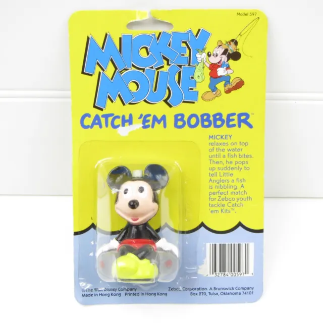 MICKEY MOUSE CATCH'EM Bobber - Vintage Disney Zebco Fishing $10.00